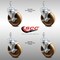 Service Caster 5 Inch SS High Temp Phenolic Swivel 10mm Threaded Stem Caster Set Brake SCC SCC-SSTS20S514-PHSHT-TLB-M1015-4 - alternate 2